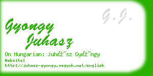 gyongy juhasz business card